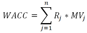 Wacc формула. WACC рассчитывается по формуле. Формула расчета WACC. Формула WACC со ставкой налога.