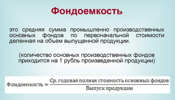 Фондоемкость